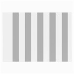 Vertical Stripes - White and Silver Gray Large Glasses Cloth