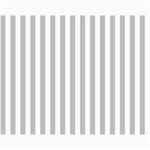 Vertical Stripes - White and Silver Gray Collage 11  x 14 