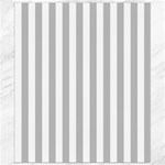 Vertical Stripes - White and Silver Gray Canvas 8  x 10 