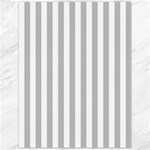 Vertical Stripes - White and Silver Gray Canvas 12  x 16 