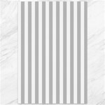 Vertical Stripes - White and Silver Gray Canvas 12  x 18 