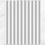 Vertical Stripes - White and Silver Gray Canvas 16  x 20 