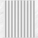 Vertical Stripes - White and Silver Gray Canvas 20  x 24 