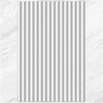 Vertical Stripes - White and Silver Gray Canvas 24  x 36 