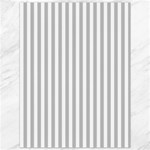 Vertical Stripes - White and Silver Gray Canvas 36  x 48 