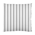 Vertical Stripes - White and Silver Gray Standard Cushion Case (One Side)