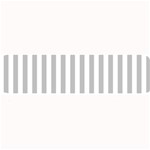 Vertical Stripes - White and Silver Gray Medium Bar Mat
