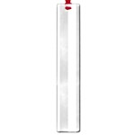 Vertical Stripes - White and Silver Gray Large Book Mark