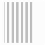 Vertical Stripes - White and Silver Gray Large Garden Flag (Two Sides)