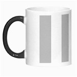 Vertical Stripes - White and Silver Gray Morph Mug