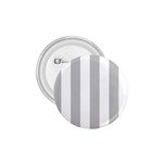 Vertical Stripes - White and Silver Gray 1.75  Button