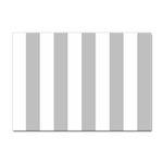 Vertical Stripes - White and Silver Gray Sticker A4 (10 pack)
