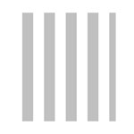 Vertical Stripes - White and Silver Gray Greeting Card 4.5  x 6 