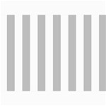 Vertical Stripes - White and Silver Gray 5  x 7  Photo Cards