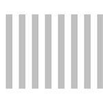 Vertical Stripes - White and Silver Gray Birthday Cake 3D Greeting Card (7x5)