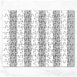 Vertical Stripes - White and Silver Gray Jigsaw Puzzle (Rectangular)