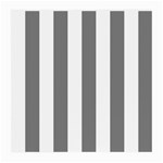 Vertical Stripes - White and Gray Medium Glasses Cloth (2 Sides)