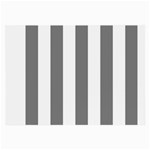 Vertical Stripes - White and Gray Large Glasses Cloth (2 Sides)