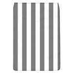 Vertical Stripes - White and Gray Removable Flap Cover (S)
