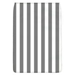 Vertical Stripes - White and Gray Removable Flap Cover (L)
