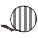 Vertical Stripes - White and Gray Classic 20-CD Wallet