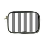 Vertical Stripes - White and Gray Coin Purse