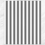 Vertical Stripes - White and Gray Canvas 8  x 10 