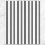 Vertical Stripes - White and Gray Canvas 16  x 20 