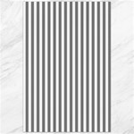 Vertical Stripes - White and Gray Canvas 24  x 36 