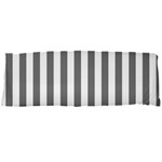 Vertical Stripes - White and Gray Body Pillow Case Dakimakura (Two Sides)
