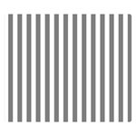 Vertical Stripes - White and Gray Double Sided Flano Blanket (Small)