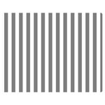 Vertical Stripes - White and Gray Double Sided Flano Blanket (Medium)