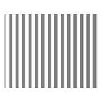 Vertical Stripes - White and Gray Double Sided Flano Blanket (Large)