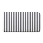Vertical Stripes - White and Gray Medium Bar Mat