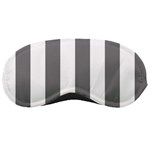 Vertical Stripes - White and Gray Sleeping Mask
