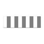 Vertical Stripes - White and Gray Sticker Bumper (100 pack)