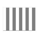 Vertical Stripes - White and Gray Sticker A4 (10 pack)