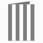 Vertical Stripes - White and Gray Greeting Card