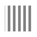 Vertical Stripes - White and Gray Greeting Card 5  x 7 