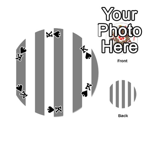 King Vertical Stripes Front - SpadeK