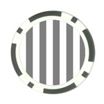 Vertical Stripes - White and Gray Poker Chip Card Guard (10 pack)