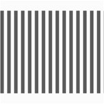 Vertical Stripes - White and Dark Gray Collage 11  x 14 