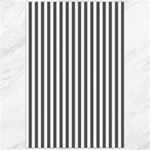 Vertical Stripes - White and Dark Gray Canvas 24  x 36 