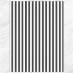 Vertical Stripes - White and Dark Gray Canvas 36  x 48 
