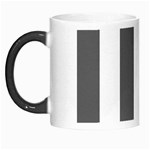 Vertical Stripes - White and Dark Gray Morph Mug
