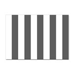 Vertical Stripes - White and Dark Gray Sticker A4 (100 pack)