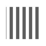 Vertical Stripes - White and Dark Gray Greeting Card 5  x 7 