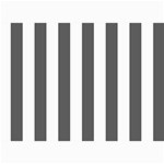 Vertical Stripes - White and Dark Gray 5  x 7  Photo Cards