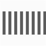 Vertical Stripes - White and Dark Gray 4  x 8  Photo Cards