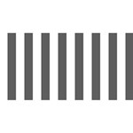 Vertical Stripes - White and Dark Gray YOU ARE INVITED 3D Greeting Card (8x4)